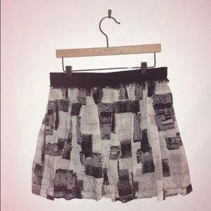 Black and white skirt